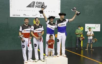 Urriza eta Aritz Zubiri goizuetarrak ezin hobe jokatuta Galarretako 50. urteurreneko txapela irabazi dute