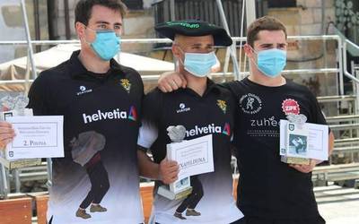 Gorka Etxeberria hirugarren sailkatu da Gipuzkoako Harri Txikien Txapelketan