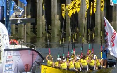 Erraz nagusitu dira Orioko neskak Bilboko estropadan