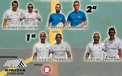 Atxotegik eta Gallastegik finala jokatuko dute Euskal Herriko pala txapelketan