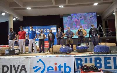 Udane Ostolaza hirugarren izan da Emakumeen Harri-jasotze Txapelketan