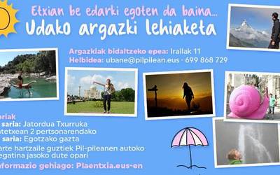 Udako argazki lehiaketa martxan