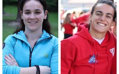 Nerea Agirrezabal eta Eider Altube Kontxako sailkapen fasean, gaur