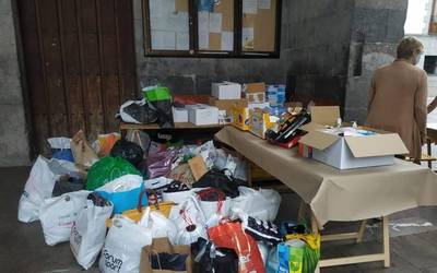 Antolatzaileak "oso eskertuta", Sahararako material bilketak izan duen arrakastagatik