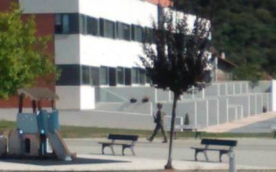 Ariketa militarrak atzo, Berriobeitiko parke baten ondoan