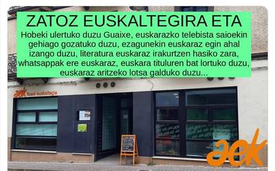 Zatoz euskaltegira eta...