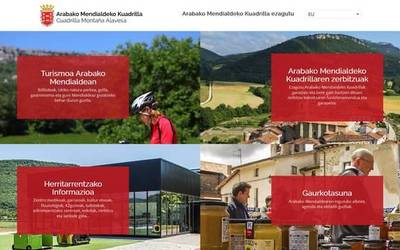 Webgune berria estreinatu du Arabako Mendialdeko Kuadrillak