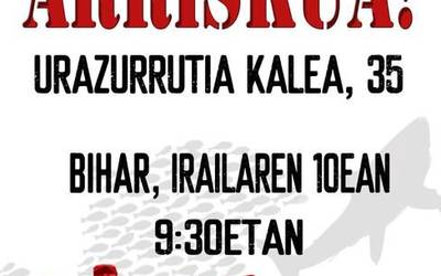 Auzokide baten kaleratzea salatzeko deialdia egin dute gaur Urazurrutia kalean