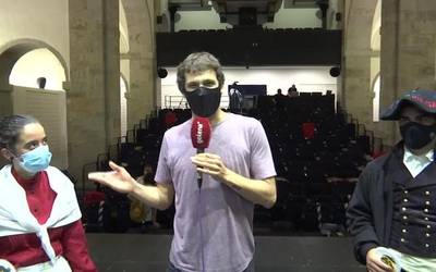 Saioa Galarraga eta Julen Murgiondo bergararrak, dantzaren gailurrean