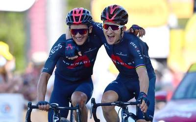 Kwiatkoski, Carapaz, Ineos, Landa eta Bahrein, eguneko garaileak