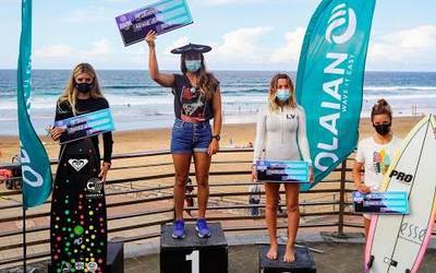 Janire Gonzalez de Txabarri bigarren izan da Euskadiko surf txapelketan