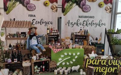 Nafarroako azoka ekologikoa egin dute asteburuan Iruñean