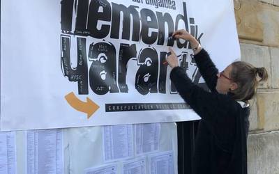 Moriako kanpalekuko errefuxiatuentzako janaria bilduko du asteburuan Hemendik Harantz elkarteak