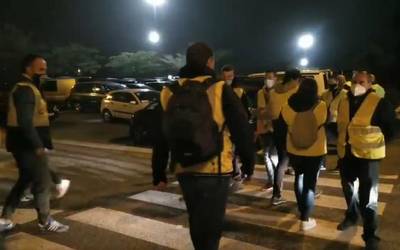 Trenasako langileek Beasaingo CAF enpresara eraman dute protesta