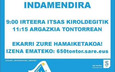 Indamendira igoko dira larunbatean Sareren deialdiari erantzunez