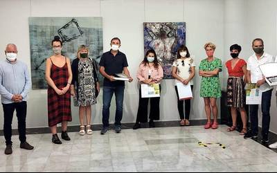 Epaimahaiaren sari berezia eskuratu du Aitor Etxeberria margolari mendaroarrak Irungo Adour Bidasoa margo lehiaketan