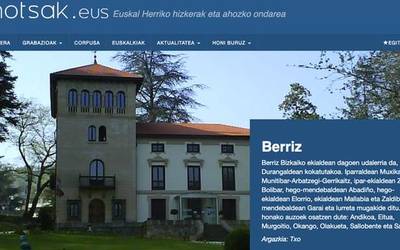 Berrizko euskalkia, ohiturak eta antzinako bizimodua jaso dituzte ahotsak webgunean