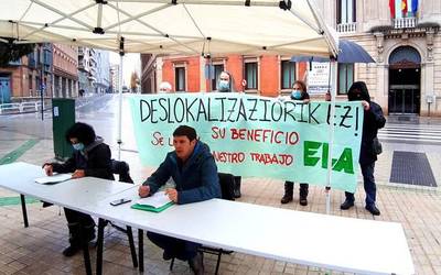 Lantegiak Nafarroatik atera nahi dituzten enpresak diru laguntzak itzultzera legez behartzeko eskatu du ELAk