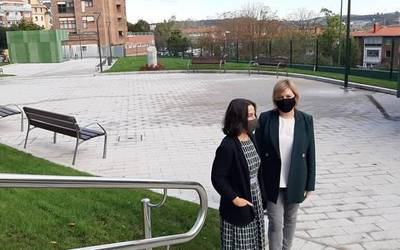 Algorta erdiguneko Manuel Gainza parke berria ireki du Udalak