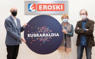 Euskara sustatzeko lankidetza hitzarmena sinatu dute Eroskik eta Euskaraldiak