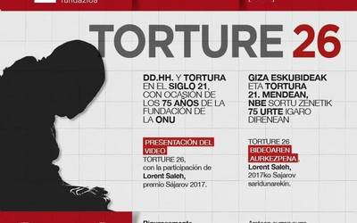 Lorent Saleh giza eskubideen aldeko aktibisteak 'Torture 26' film laburra aurkeztuko dau Bilbon