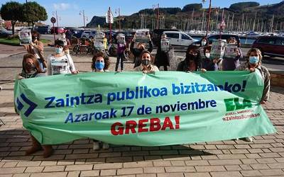 Zaintza esparruko langileak grebara deitu ditu ELA sindikatuak