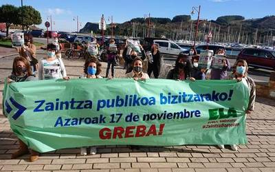 Zaintza esparruko langileak grebara deitu ditu ELA sindikatuak