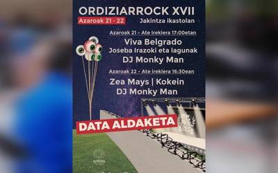 Hauek dira Ordiziarrock jaialdiaren data eta egitarau berriak