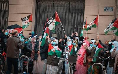 Saharar komunitatea mobilizatu da Araban, Marokok gerra berpiztu ostean