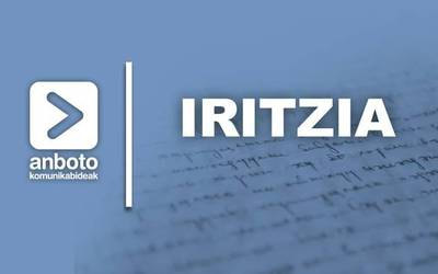 [IRITZIA]: "Harria jaurti eta eskua gorde"