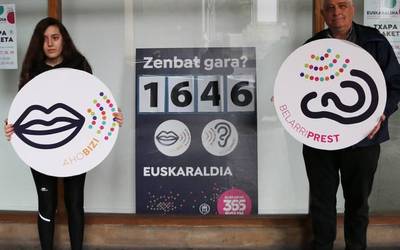 Ahoa bizi eta belarria prest Euskaraldia hasteko
