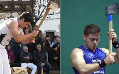 Aizkolari gazteen binakako txapelketako lehen finalerdia jokatuko dute igandean Pobesen