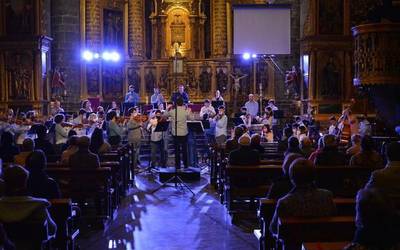 Beethovenen sinfoniak izan dira entzungai parrokian, EusKdivarius Kamerataren eskutik