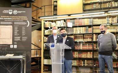 Euskaraz idatzitako XVI. mendeko amodiozko bi poema aurkitu dituzte Gipuzkoako Artxibo Historikoan
