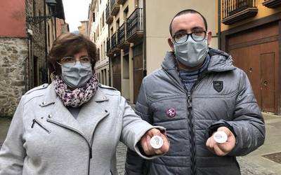 Arantxa Arrastia eta Unai Andres; ama 'belarriprest' eta semea 'ahobizi'