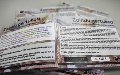 Gabonetan, Arabako produktuz osatutako saskien zozketa