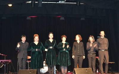 Ispirit taldeak gospel kontzertua eskaini zuen igandean Beran