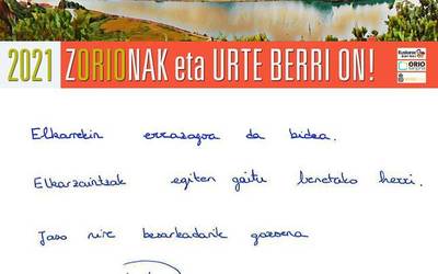 Orioko alkateak "Gabon zoriontsuak" opa nahi izan dizkie herritarrei ohar bidez