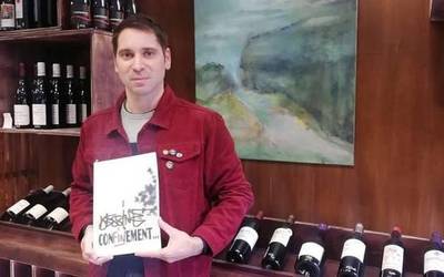 Adrien Goudierrek bigarrenez konfinamendua marraztu du Senperen