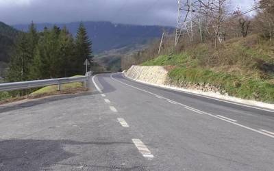 Amaitu dira Segura eta Zegama arteko errepidearen hobekuntza-lanak