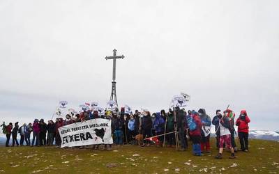 Ganalto mendira martxa egin dute, Gorbeialdeko presoen etxeratzearen alde