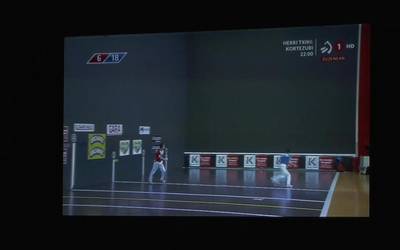 Lizartzako pilotalekuan Altunak irabazitako lau terdiko finalaren emanaldia ikusteko aukera izan zuten