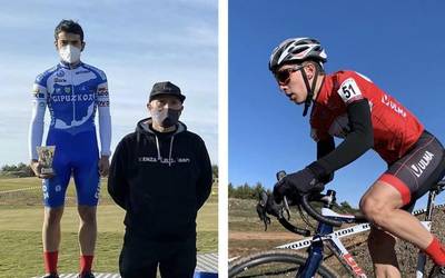Ziklo-krosarekin gozatzen hasi dira Erostarbe eta Madina