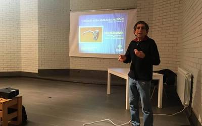 Munoaundi aztarnategiaz jardun dute Abaraxkako Hitzaldi Asteko bigarren saioan