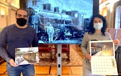 Durangoko Udalak tren geltoki zaharraren inguruko beste 4.000 egutegi banatuko ditu