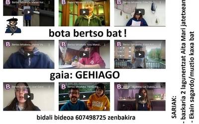 BOTA BERTSO BAT lehiaketa urtarrilaren 6ra arte