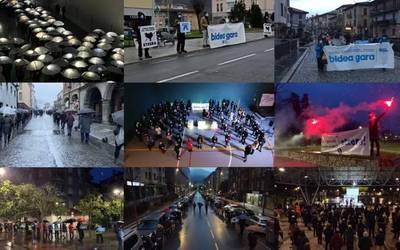 700 aiaraldear baino gehiago mobilizatu dira presoen eskubideen alde