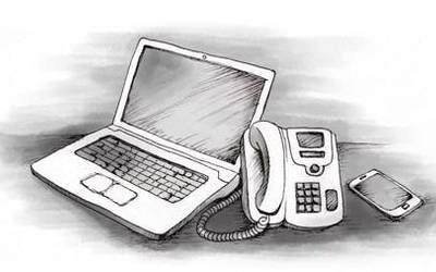 Telefono linea jausi da Elgetan