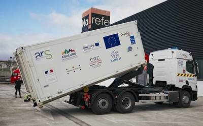 Covid-19aren kontrako txertoak jartzeko ekarri duten ospitale mugikorrak Baztanen hasiko du bere ibilbidea