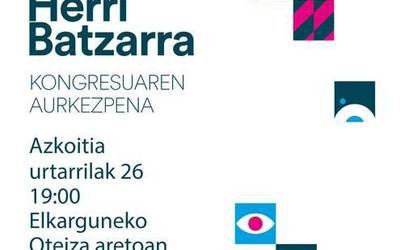 EH Bilduren II. Kongresua aurkezteko Herri Batzarra, datorren asteartean